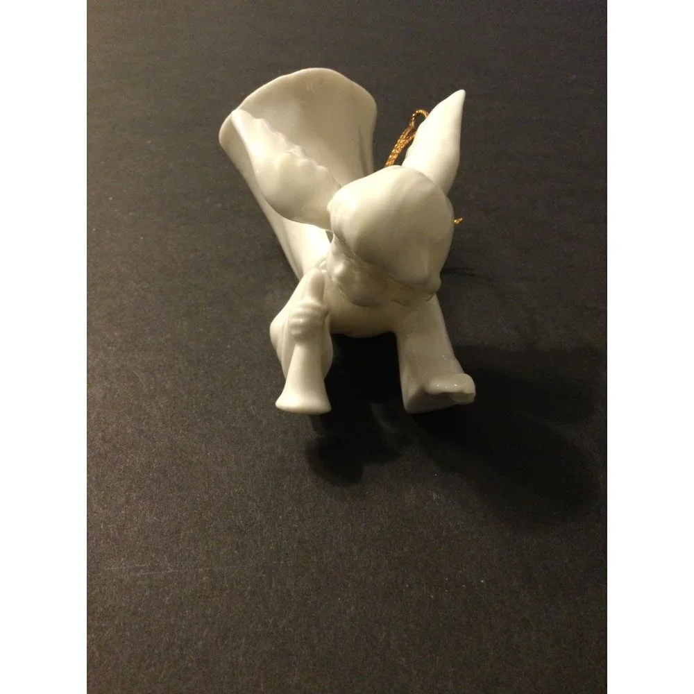 Vintage Midwest Japan Porcelain Ceramic Angel Figurine Marked Tree Ornament